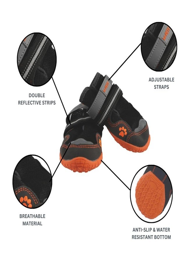 M-PETS Hiking Dog Shoes, Anti-Slip Dog Boots for Rains, Snow, Cold, Hot & Rough Surfaces, Adjustable, Lightweight, Durable Dog Footwear for Indoor & Outdoor Activities, Size: 6.8x5.5cm, Medium - Image 5